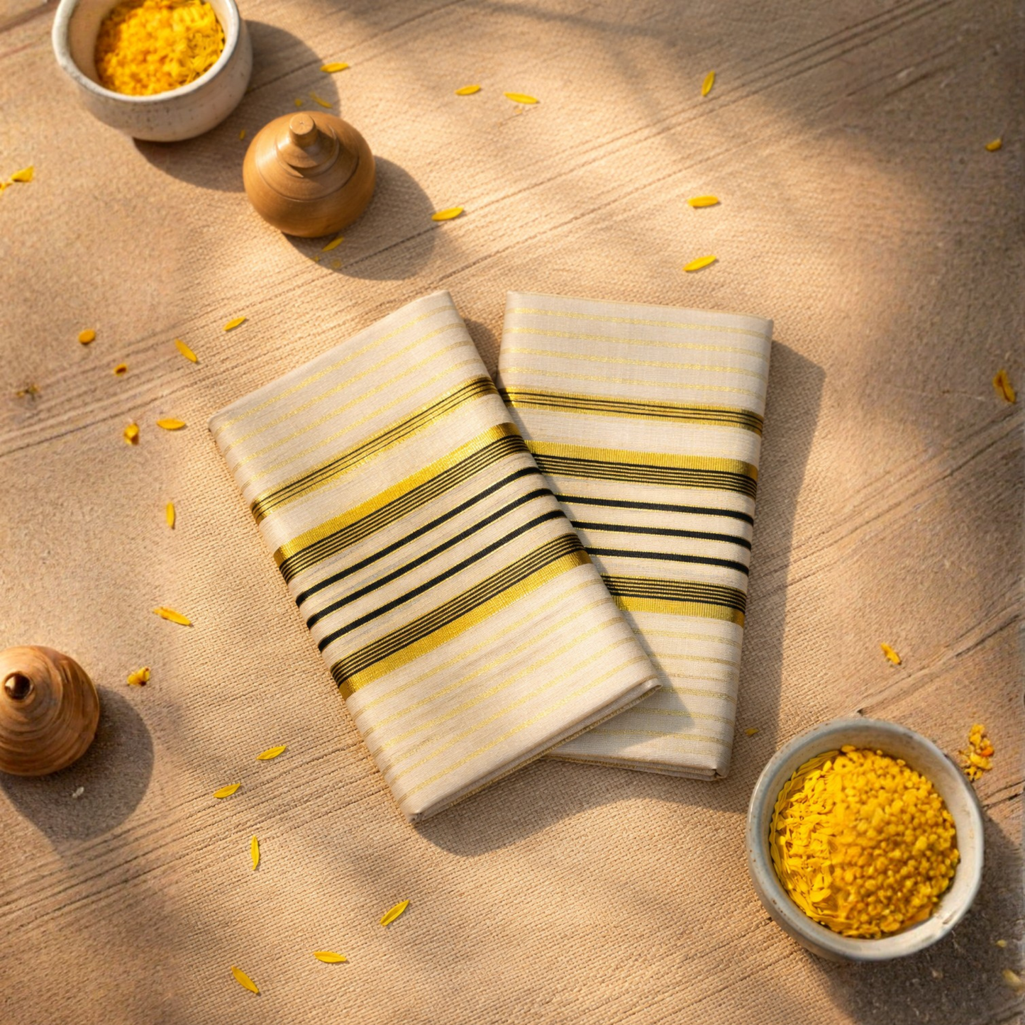 Tissue Stripe Heritage Set Mundu