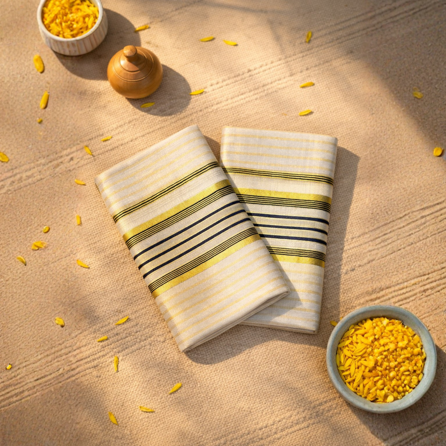 Tissue Stripe Heritage Set Mundu