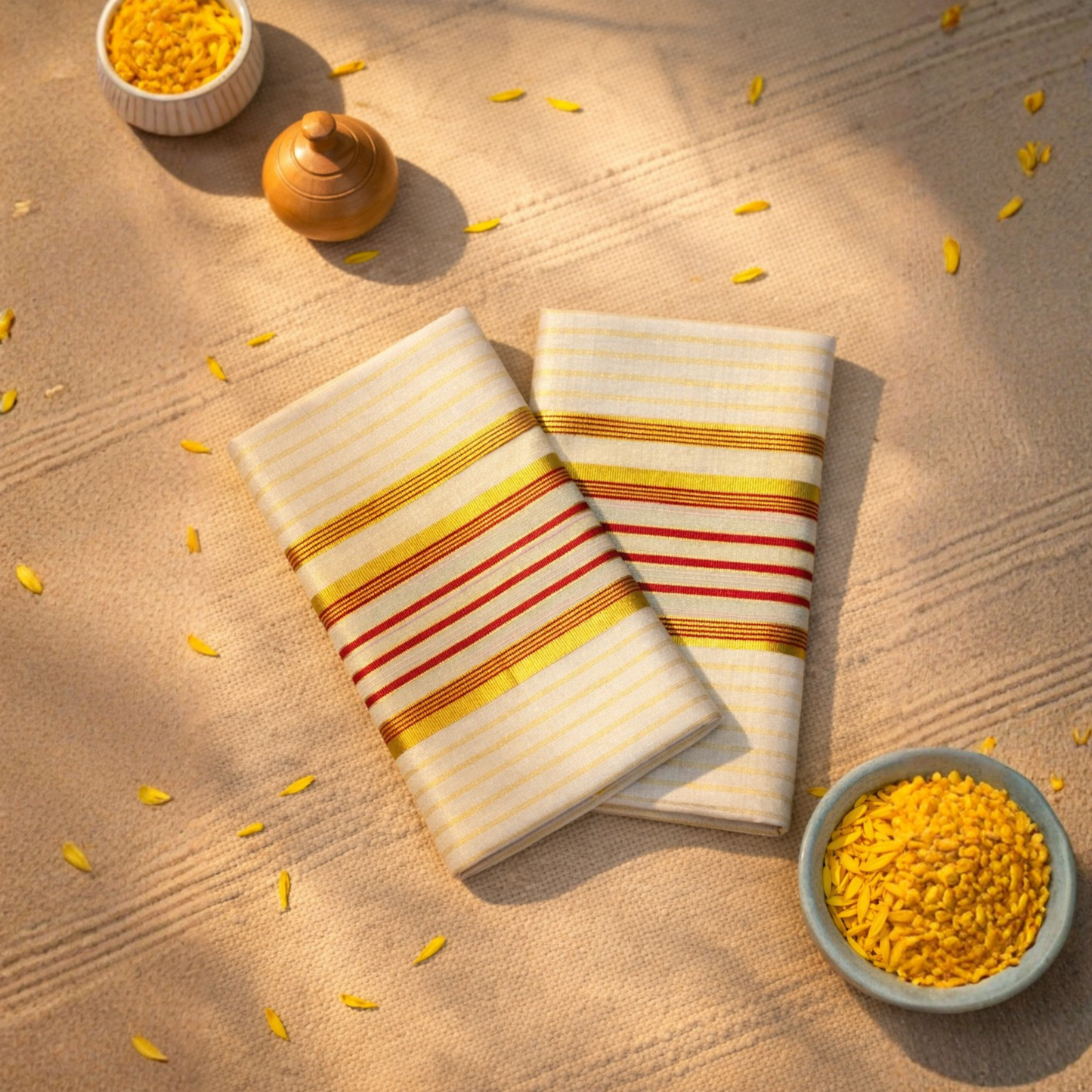 Tissue Stripe Heritage Set Mundu