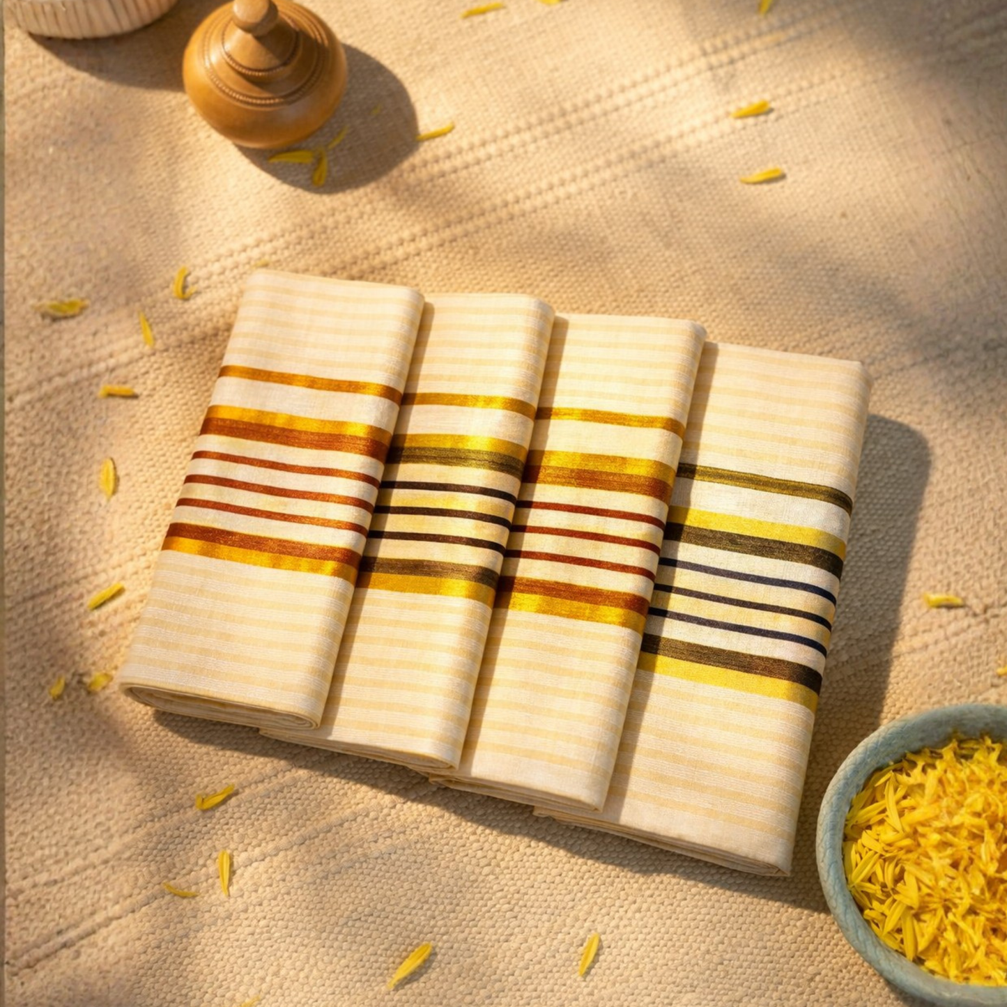 Tissue Stripe Heritage Set Mundu