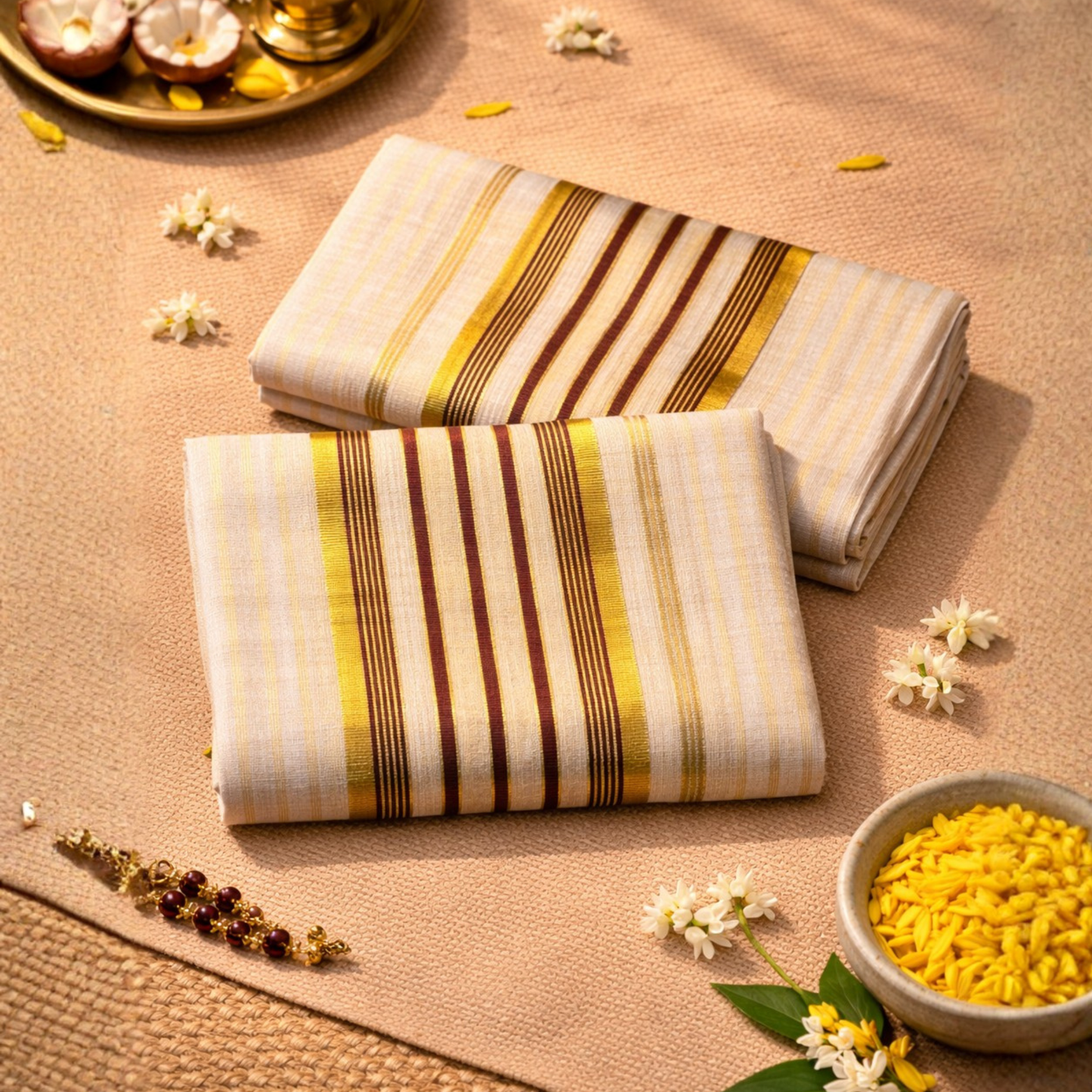 Tissue Stripe Heritage Set Mundu
